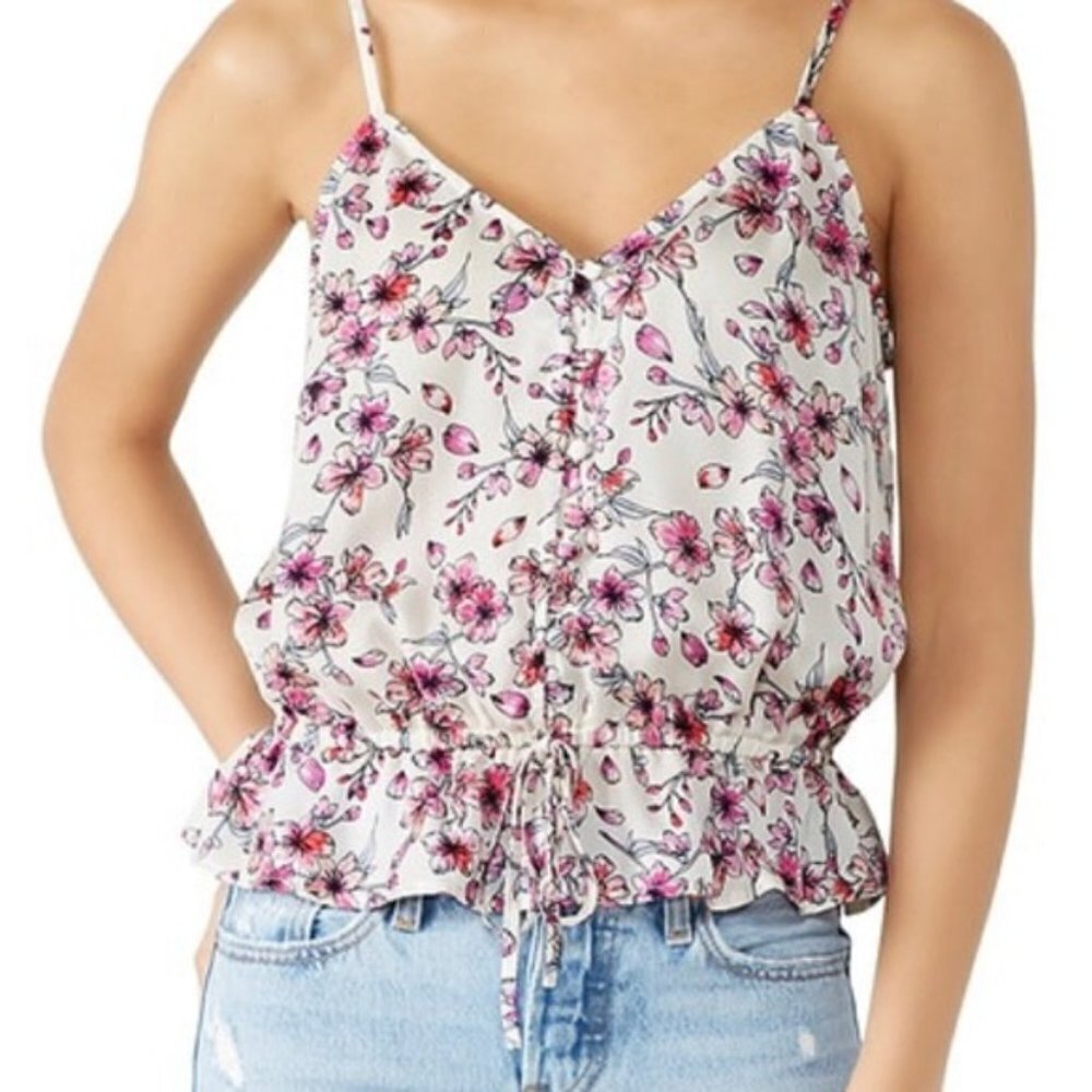 Cupcakes and Cashmere Cortina Floral Print Tank Top